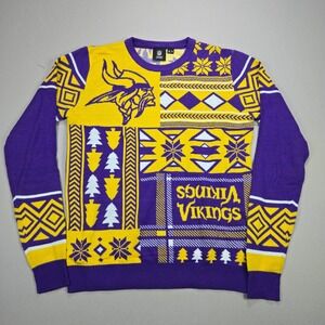 NFL Team Apparel‎ Minnesota Vikings Sweater Knit Top Size M